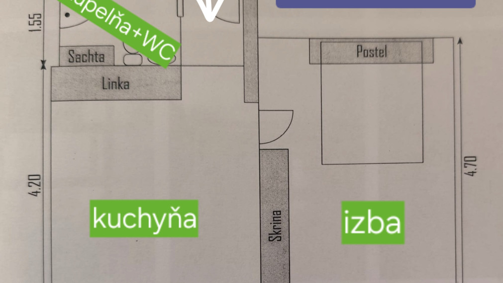 Rezervovaný! 1izbový byt s výťahom a parádnym výhľadom